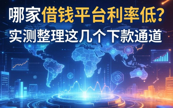 哪家借钱平台利率低？实测整理这几个下款通道