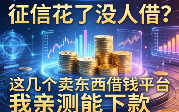 征信花了没人借？这几个卖东西借钱平台我亲测能下款