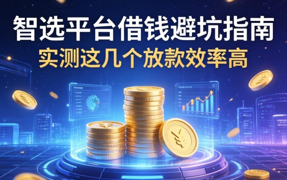 智选平台借钱避坑指南：实测这几个放款效率高