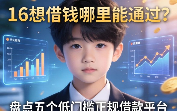 未满16岁想借钱哪里能通过？盘点五个低门槛正规借款平台