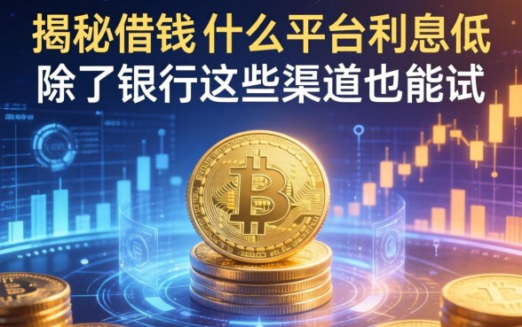 揭秘借钱在什么平台利息低，除了银行这些渠道也能试