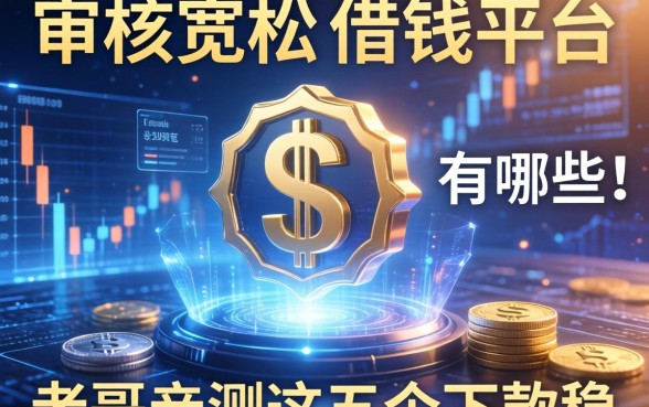 审核宽松的借钱平台有哪些?老哥亲测这五个下款稳