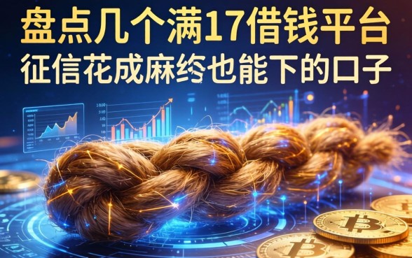 盘点几个满17借钱平台，征信花成麻花也能下的口子