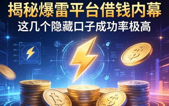 揭秘爆雷平台借钱内幕，这几个隐藏口子成功率极高