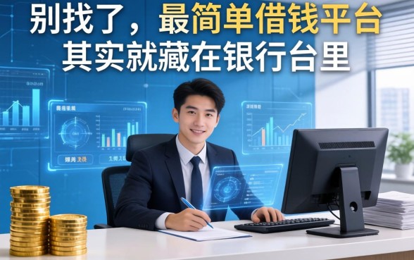 别找了，最简单借钱平台其实就藏在银行柜台里