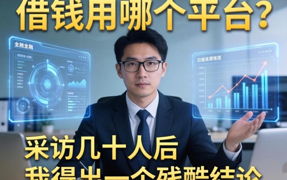 借钱用哪个平台？采访几十人后，我得出一个残酷结论