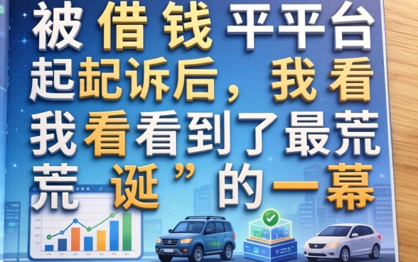 被借钱平台起诉后，我看到了最荒诞的一幕