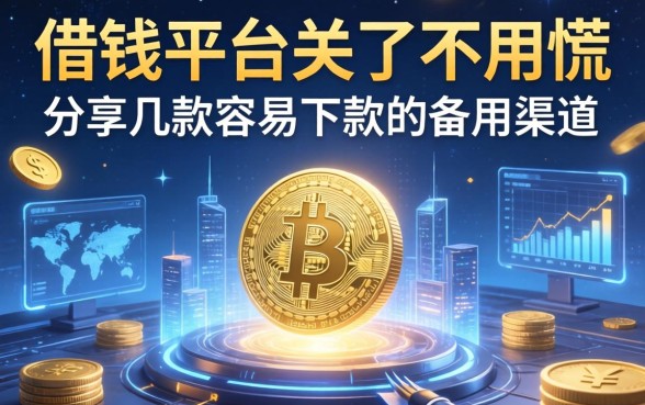 借钱平台关了不用慌，分享几款容易下款的备用渠道