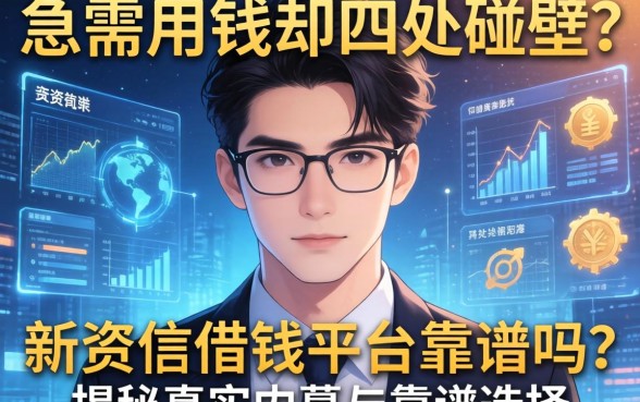 急需用钱却四处碰壁？新资信借钱平台靠谱吗？揭秘真实内幕与靠谱选择