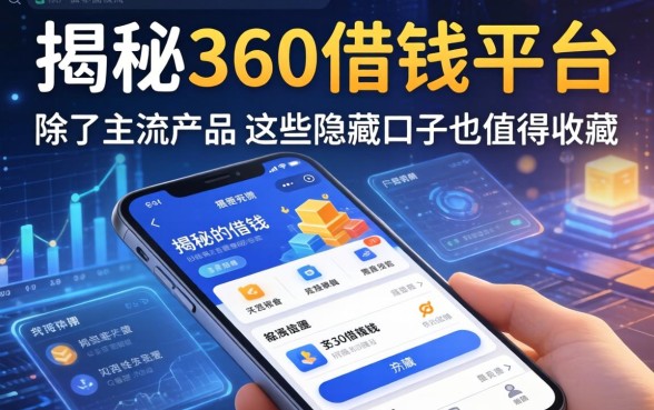揭秘360借钱平台：除了主流产品，这些隐藏口子也值得收藏