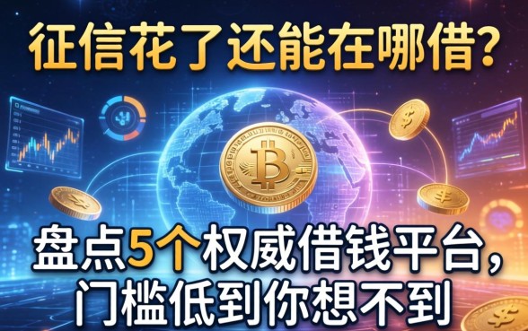 征信花了还能在哪借？盘点5个权威借钱平台，门槛低到你想不到