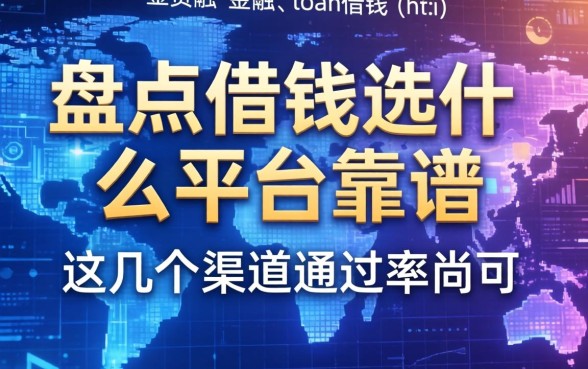 盘点借钱选什么平台靠谱，这几个渠道通过率尚可