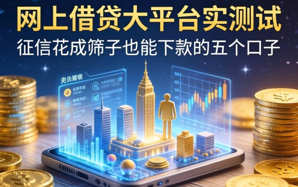 网上借钱大平台实测：征信花成筛子也能下款的五个口子