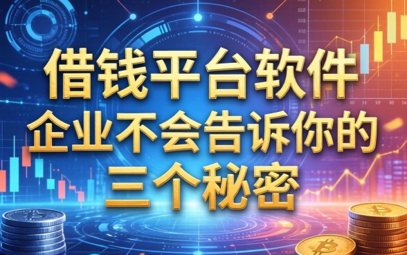 借钱平台软件企业不会告诉你的三个秘密
