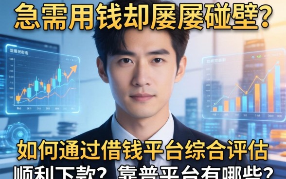 急需用钱却屡屡碰壁？如何通过借钱平台综合评估顺利下款？靠谱平台有哪些？