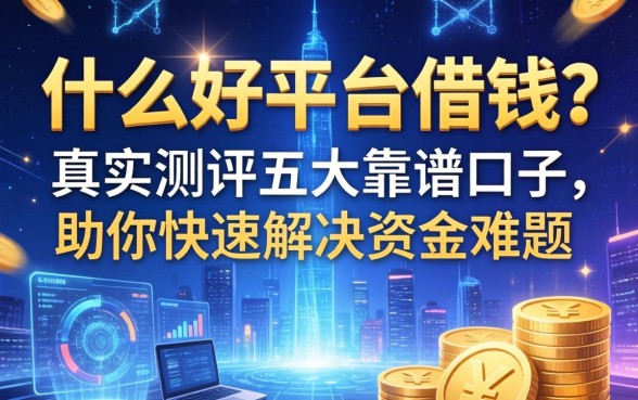 什么好平台借钱？真实测评五大靠谱口子，助你快速解决资金难题