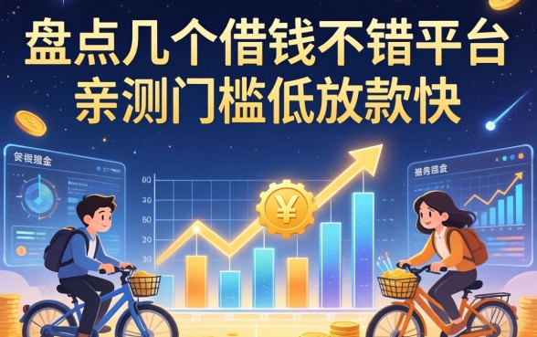 盘点几个借钱的不错平台，亲测门槛低放款快
