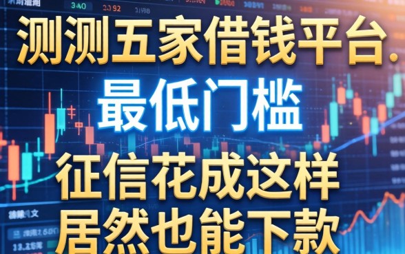 实测五家借钱平台最低门槛，征信花成这样居然也能下款