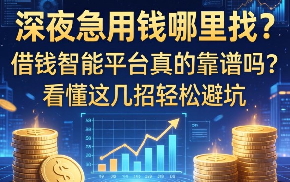 深夜急用钱哪里找？借钱智能平台真的靠谱吗？看懂这几招轻松避坑