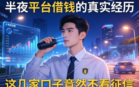 半夜平台借钱的真实经历：这几家口子竟然不看征信
