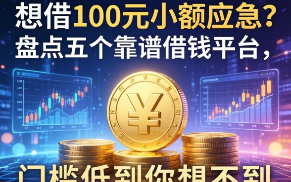 想借100元小额应急？盘点五个靠谱借钱平台，门槛低到你想不到