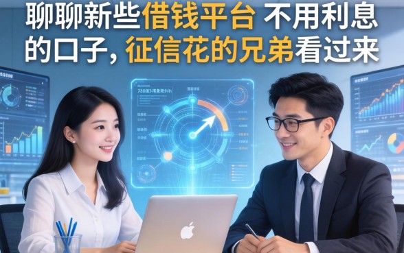 聊聊那些借钱平台不用利息的口子，征信花的兄弟看过来