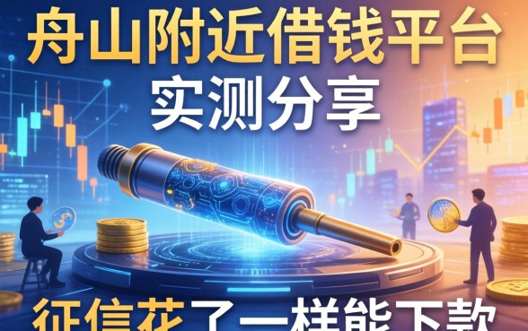 舟山附近借钱平台实测分享：征信花了一样能下款
