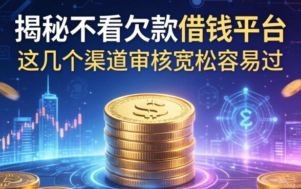 揭秘不看欠款借钱平台，这几个渠道审核宽松容易过
