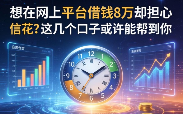 想在网上平台借钱8万却担心征信花？这几个口子或许能帮到你