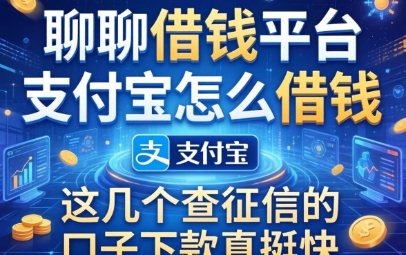 聊聊借钱平台支付宝怎么借钱，这几个不查征信的口子下款真挺快