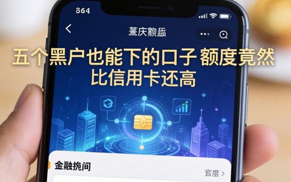 我手机里这五个黑户也能下的口子，额度竟然比信用卡还高