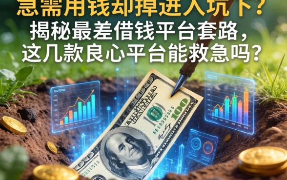 急需用钱却掉进坑里？揭秘最差借钱平台的套路，这几款良心平台能救急吗？