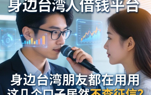 身边台湾朋友都在用的台湾人借钱平台，这几个口子居然不查征信？