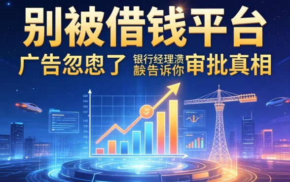 别被借钱平台的广告忽悠了,银行经理告诉你审批真相