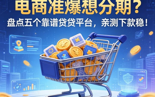 电商购物车爆满想分期？盘点五个靠谱借贷平台，亲测下款稳！