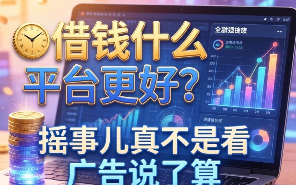 借钱什么平台更好？这事儿真不是看广告说了算