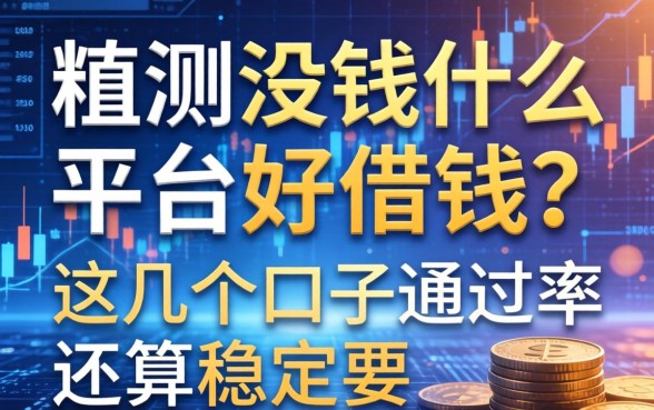 实测没钱什么平台好借钱？这几个口子通过率还算稳定