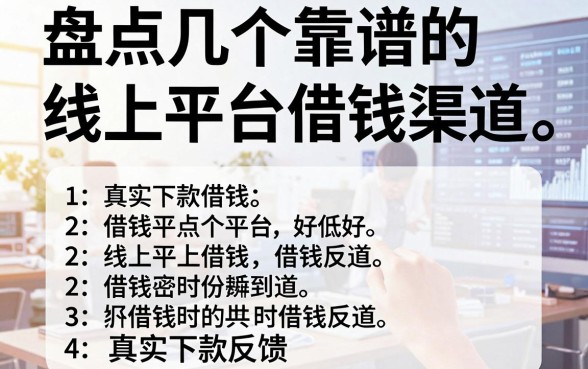 盘点几个靠谱的线上平台借钱渠道，附真实下款反馈