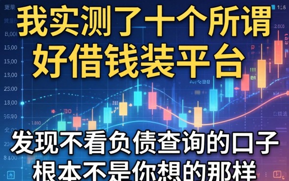 我实测了十个所谓好借钱装平台，发现不看负债查询的口子根本不是你想的那样