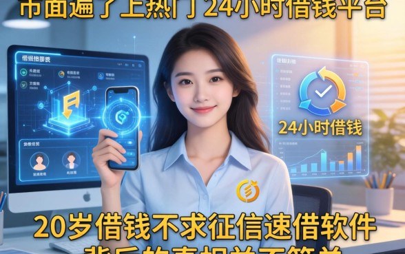 我翻遍了市面上热门的24小时借钱平台，发现20岁借钱不求征信速借软件背后的真相并不简单