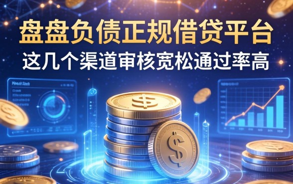 盘点负债正规借钱平台：这几个渠道审核宽松通过率高