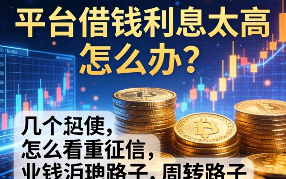 平台借钱利息太高怎么办？分享几个不怎么看重征信的周转路子