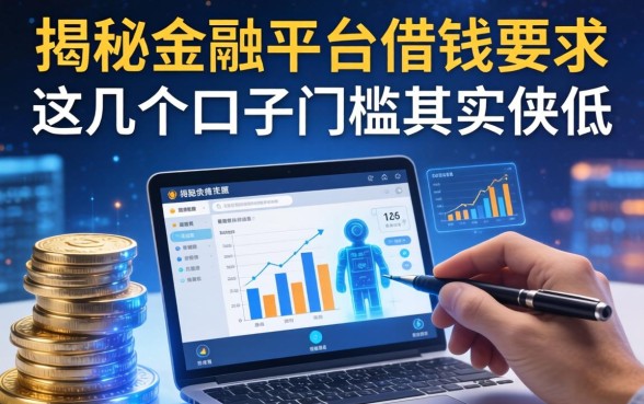 揭秘金融平台借钱要求，这几个口子门槛其实很低