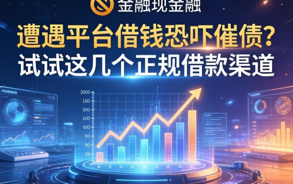 遭遇平台借钱恐吓催债？试试这几个正规借款渠道