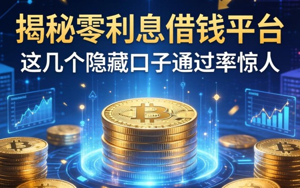 揭秘零利息借钱平台：这几个隐藏口子通过率惊人