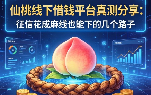 仙桃线下借钱平台实测分享：征信花成麻花也能下的几个路子