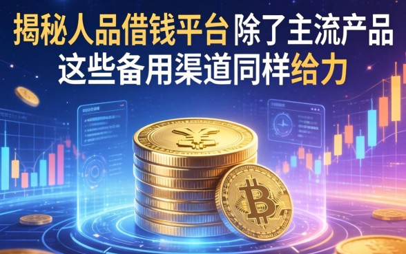 揭秘人品借钱平台：除了主流产品，这些备用渠道同样给力