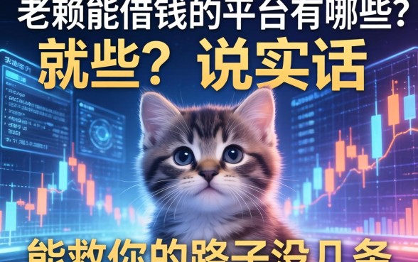 老赖能借钱的平台有哪些？说实话，能救你的路子没几条
