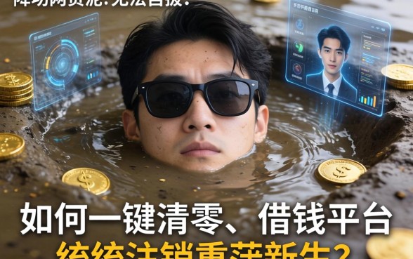 深陷网贷泥潭无法自拔？如何一键清零、借钱平台统统注销重获新生？