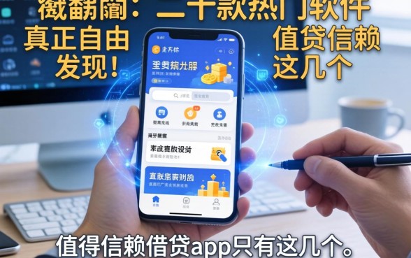 我翻了二十款热门软件，发现真正自由且值得信赖的借贷app只有这几个